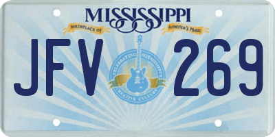 MS license plate JFV269