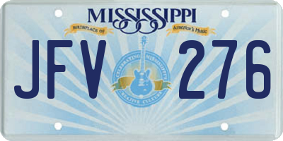 MS license plate JFV276
