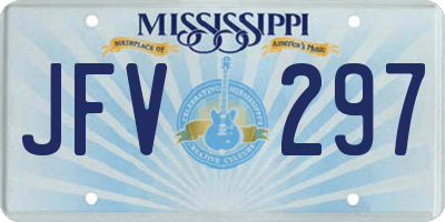 MS license plate JFV297