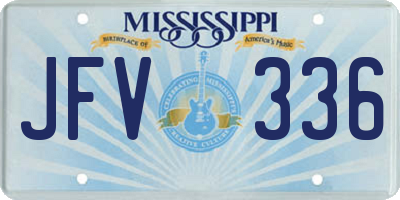 MS license plate JFV336