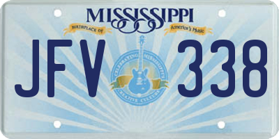 MS license plate JFV338