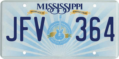 MS license plate JFV364