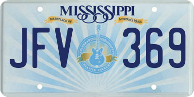 MS license plate JFV369