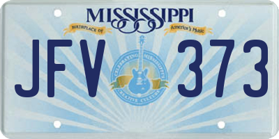 MS license plate JFV373
