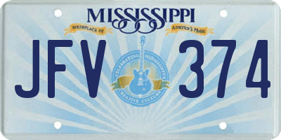 MS license plate JFV374