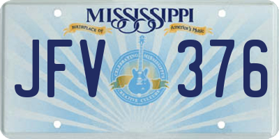 MS license plate JFV376