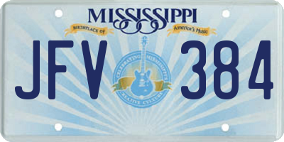 MS license plate JFV384