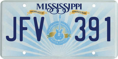 MS license plate JFV391