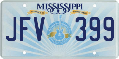 MS license plate JFV399