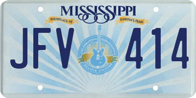 MS license plate JFV414