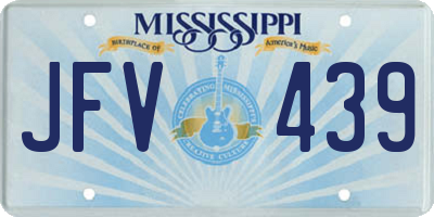 MS license plate JFV439