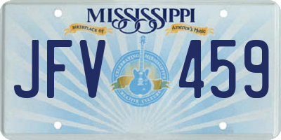 MS license plate JFV459