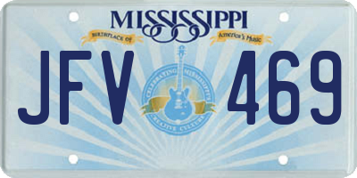 MS license plate JFV469