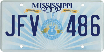 MS license plate JFV486