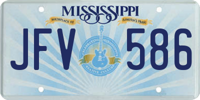 MS license plate JFV586