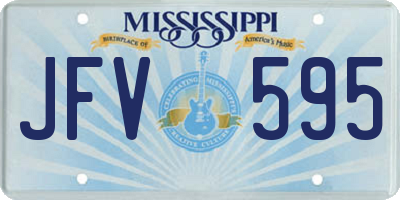 MS license plate JFV595