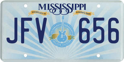 MS license plate JFV656