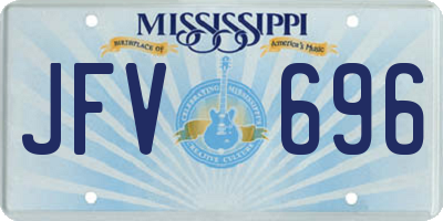 MS license plate JFV696