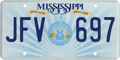 MS license plate JFV697