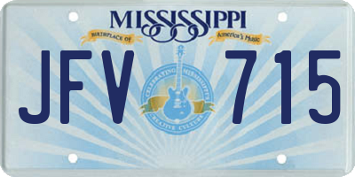 MS license plate JFV715