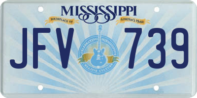 MS license plate JFV739