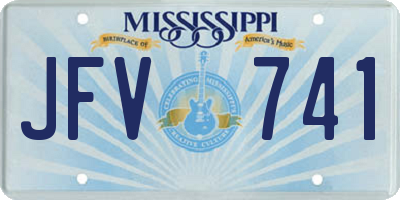 MS license plate JFV741