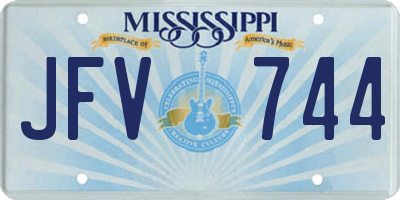 MS license plate JFV744
