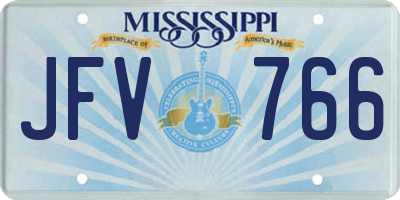 MS license plate JFV766