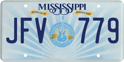 MS license plate JFV779