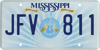 MS license plate JFV811