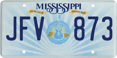MS license plate JFV873