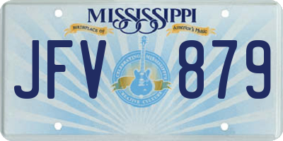 MS license plate JFV879