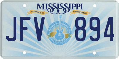 MS license plate JFV894