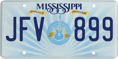 MS license plate JFV899