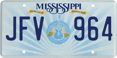 MS license plate JFV964