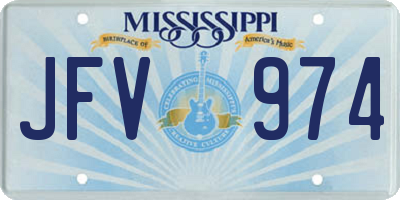 MS license plate JFV974