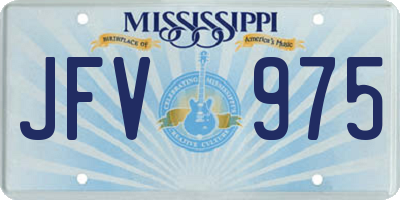MS license plate JFV975