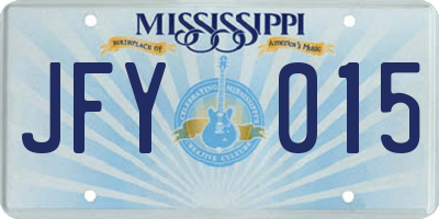 MS license plate JFY015