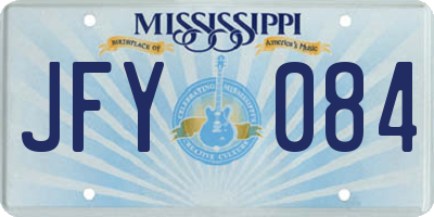 MS license plate JFY084