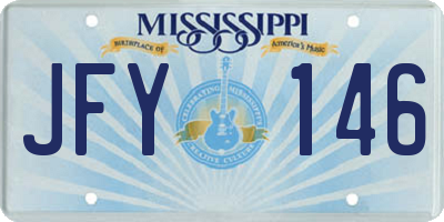 MS license plate JFY146