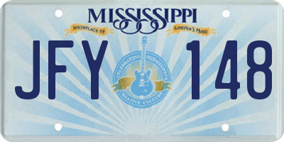 MS license plate JFY148