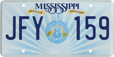 MS license plate JFY159