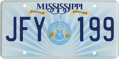 MS license plate JFY199