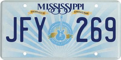 MS license plate JFY269