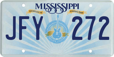 MS license plate JFY272