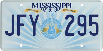 MS license plate JFY295