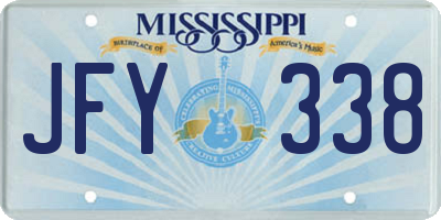 MS license plate JFY338
