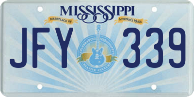 MS license plate JFY339