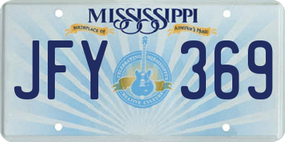MS license plate JFY369