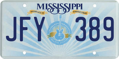 MS license plate JFY389